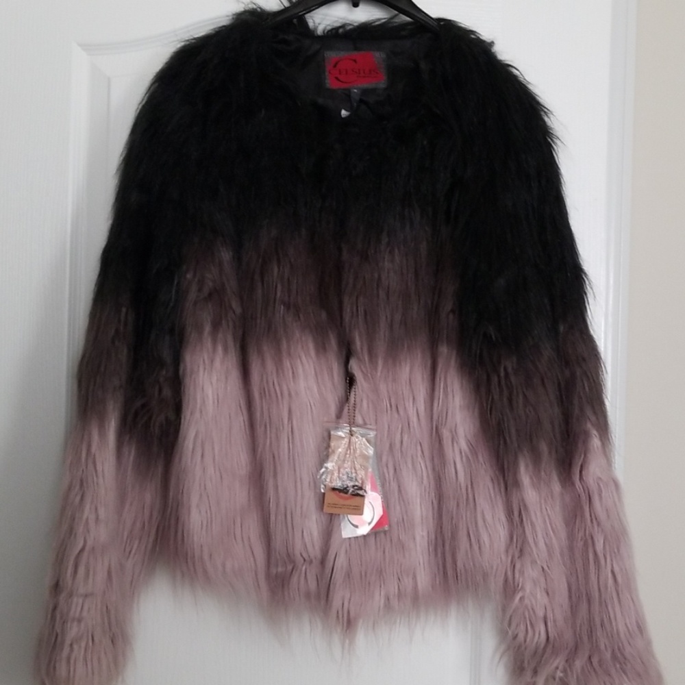 Faux Fur Ombre Coat